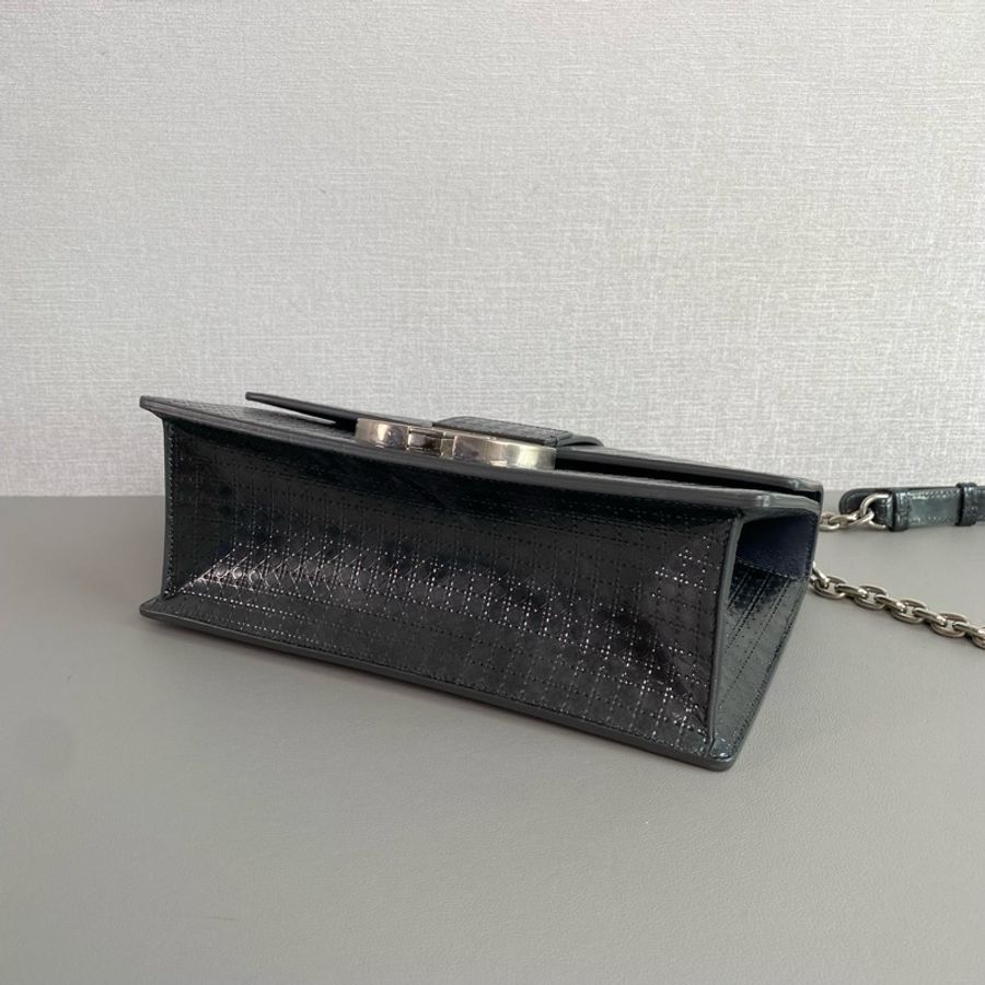Dior迪奧💜 蒙田30 藤格紋銀扣限量款 98新 20年-2