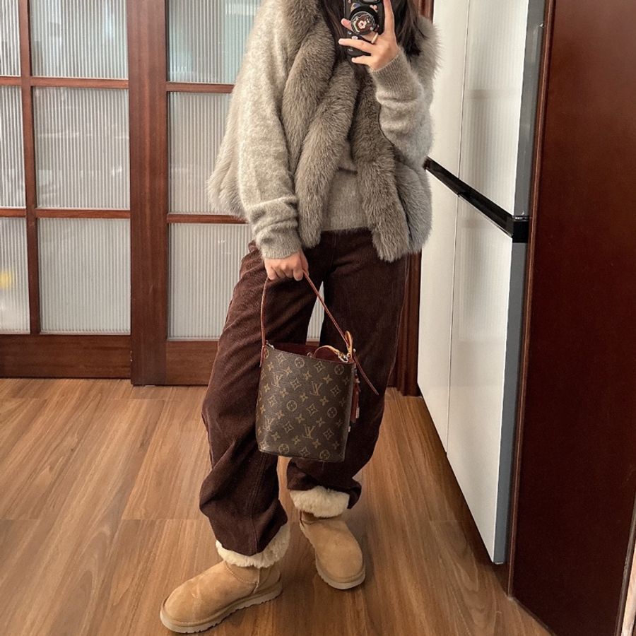Louis Vuitton 路易威登👑 all in bb 老花水桶包 99新 芯片款 尺寸：17×19 附件：肩帶 子袋 塵袋 26年3月小票 包裝盒-0