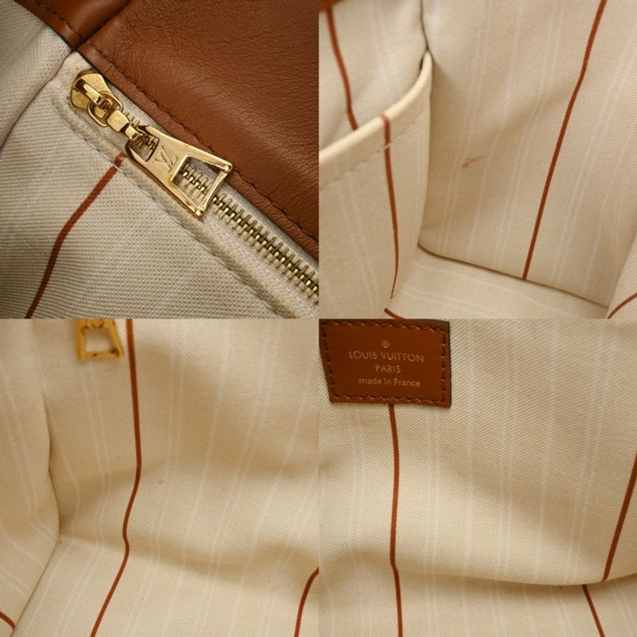 路易威登 Monogram On My Side PM 米棕色 M59905 女士帆布皮革手提包 A 級二手 Ginzo-9