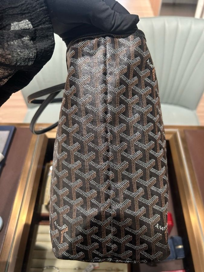 Goyard 戈雅 黑色 Y字 滿印 托特包 中號-3