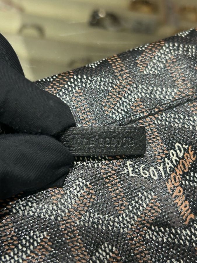 Goyard 戈雅 黑色 Y字 滿印 托特包 中號-5