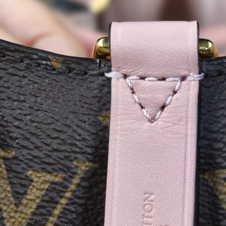 特價💛 Louis Vuitton 路易威登老花配粉肩帶水桶 NOE 粉桶-7