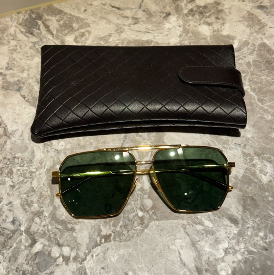 Bottega Veneta 金屬框太陽眼鏡-0