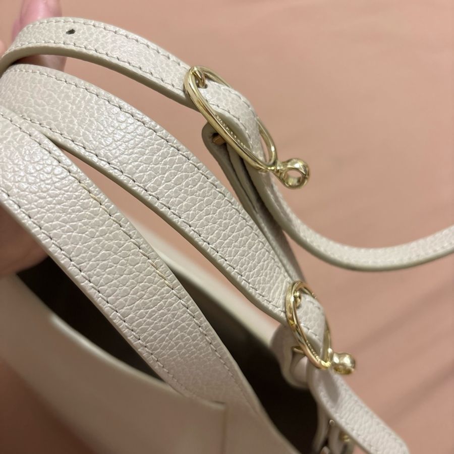 [個人閒置] 99新 Longchamp  Le Foulonné S Handbag - Paper系列 附加購的皮革長背帶-20