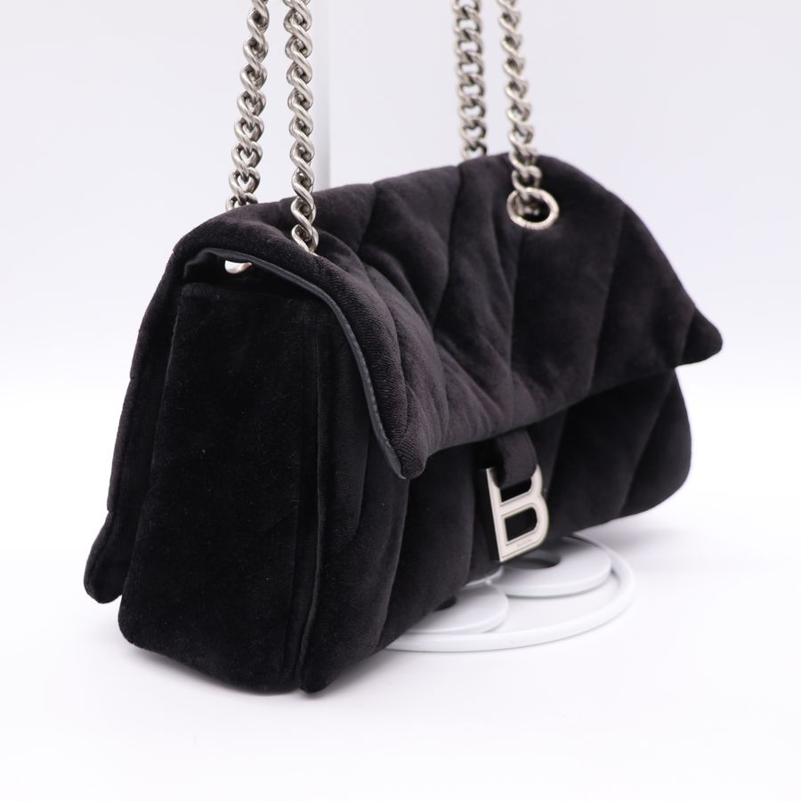 Balenciaga 巴黎世家 Crush B 字 LOGO 柔軟牛皮沙漏包-2