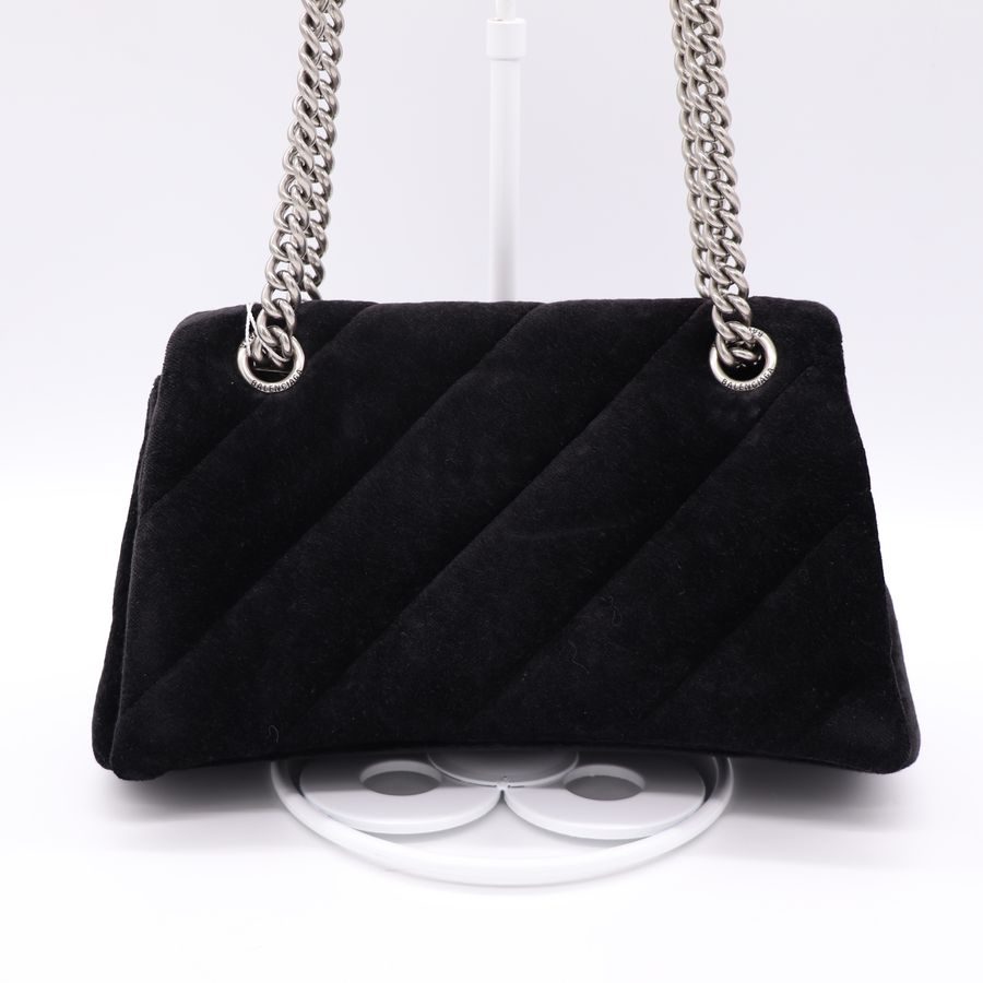 Balenciaga 巴黎世家 Crush B 字 LOGO 柔軟牛皮沙漏包-4