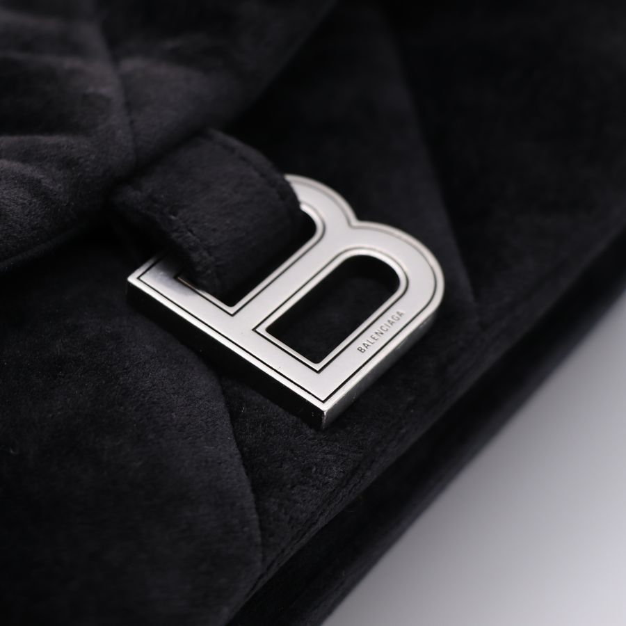 Balenciaga 巴黎世家 Crush B 字 LOGO 柔軟牛皮沙漏包-6