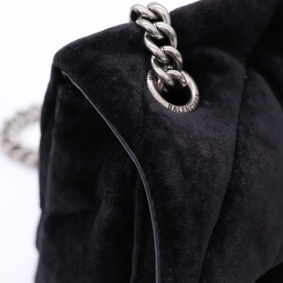 Balenciaga 巴黎世家 Crush B 字 LOGO 柔軟牛皮沙漏包-7