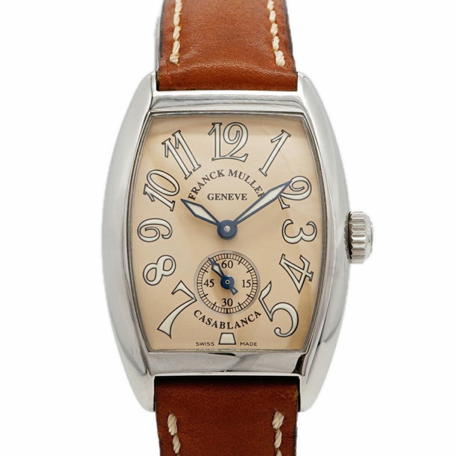 Franck Muller Casablanca 小秒針 1750S6 米色錶盤男士腕錶-0