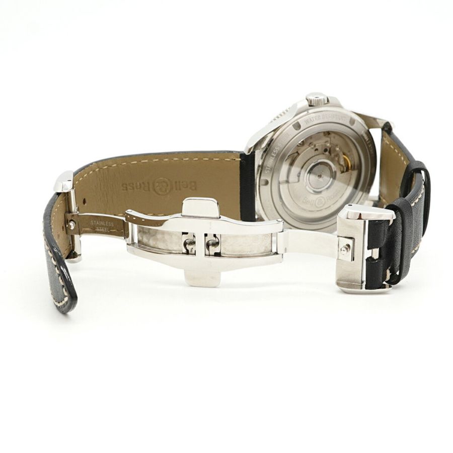 Bell & Ross BR V2-92 黑色精鋼 BRV2-92-BL-ST SCA 錶盤男士腕錶-3