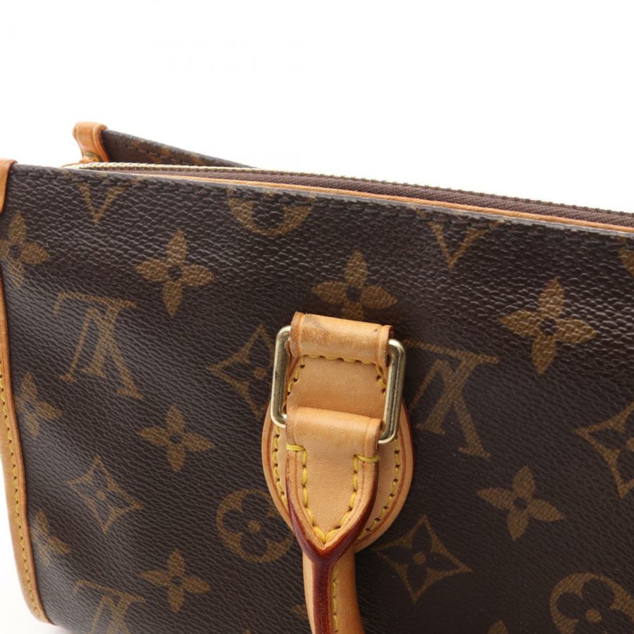 路易威登 Popincourt Monogram 手提包 M40009 Monogram 帆布皮革 棕色-7