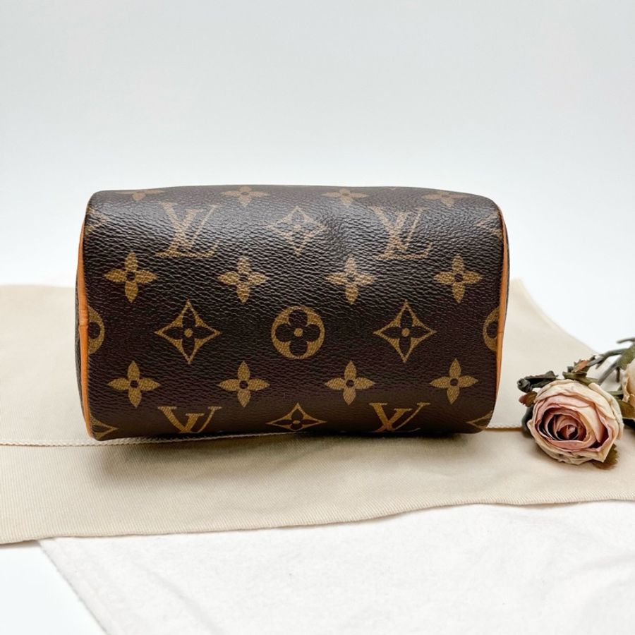 lv 路易威登 老花 speedy nano 斜挎包-4