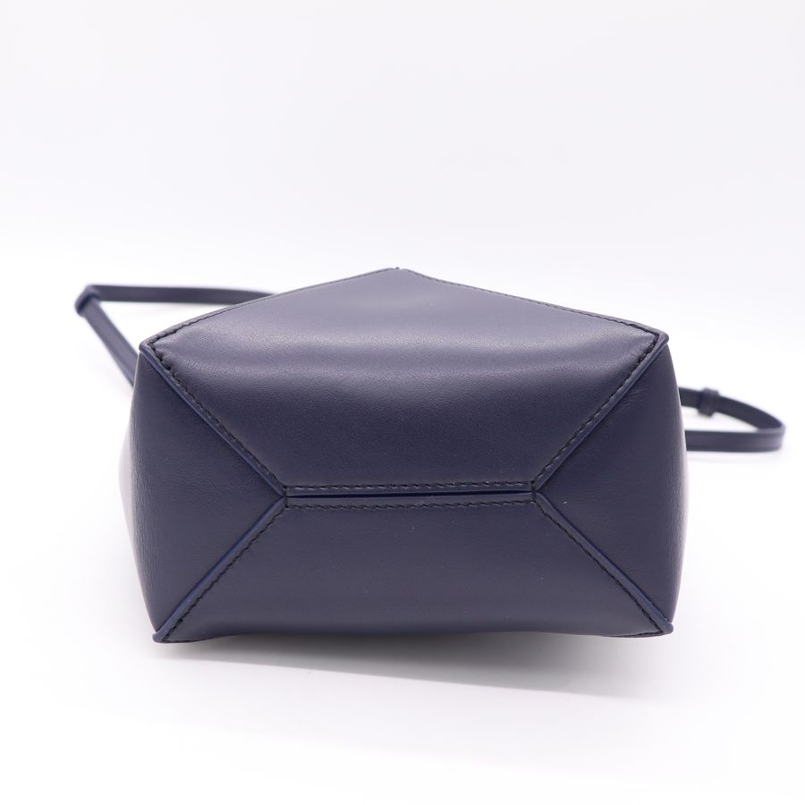 Loewe 藍 puzzle fold mini  托特包 手提 斜背 兩用-6