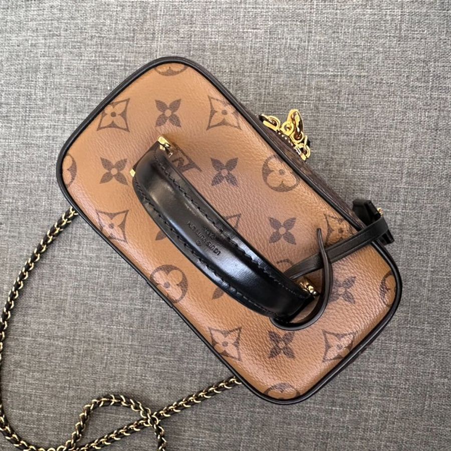 LV 老花雙色化妝包-6