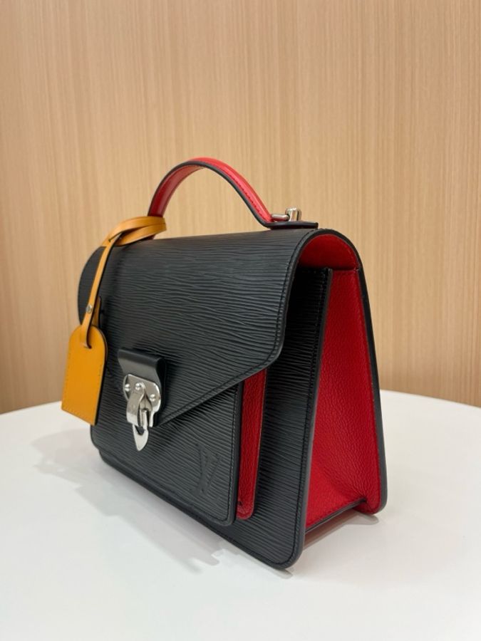 Lv Noe Monceau水波紋郵差包,黑色-1