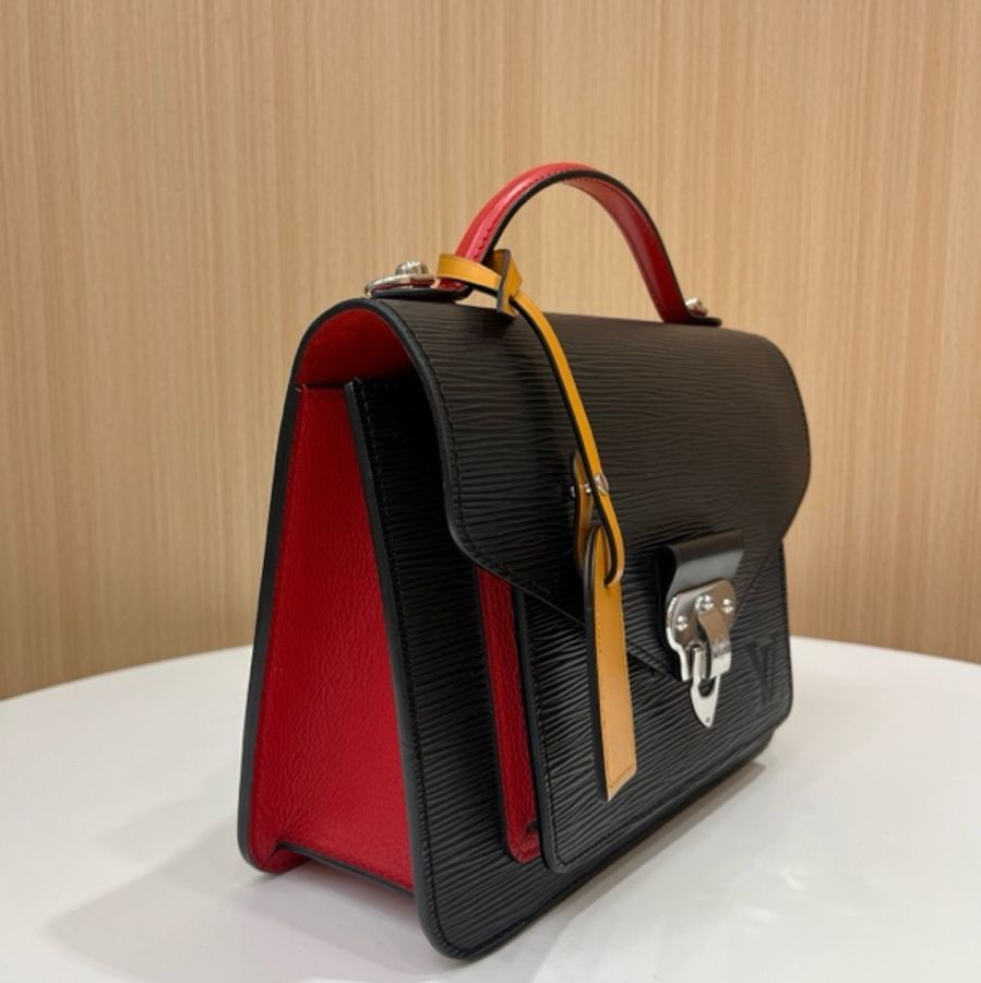 Lv Noe Monceau水波紋郵差包,黑色-4