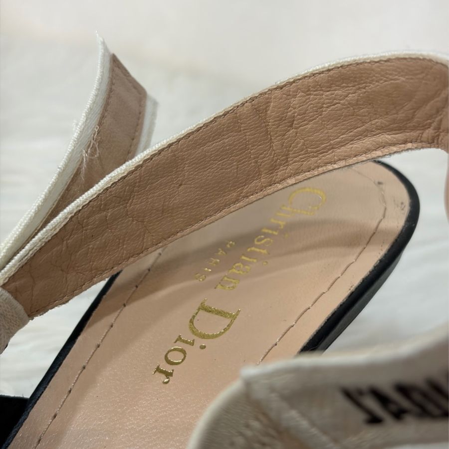 DIOR KDC200 J'Adior 露跟高跟鞋 黑色科技布料 晚宴鞋-16