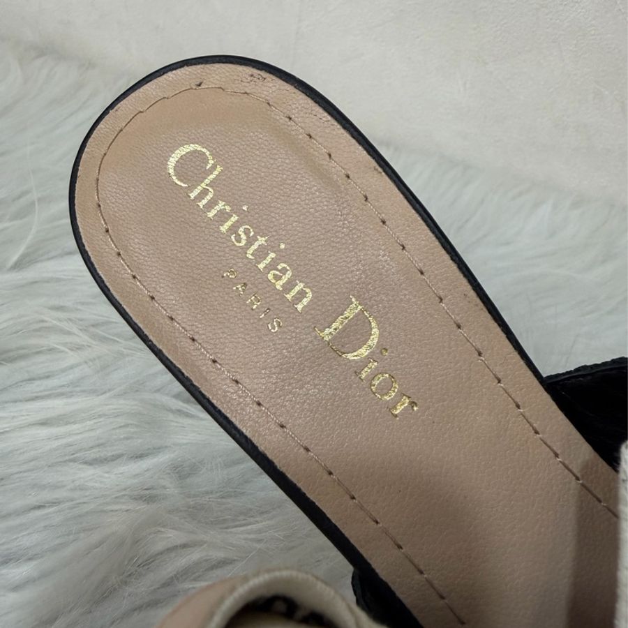 DIOR KDC200 J'Adior 露跟高跟鞋 黑色科技布料 晚宴鞋-17