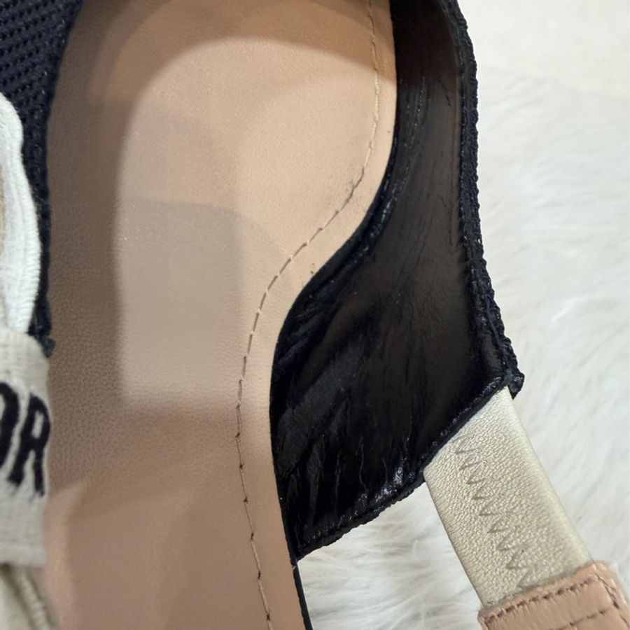 DIOR KDC200 J'Adior 露跟高跟鞋 黑色科技布料 晚宴鞋-18