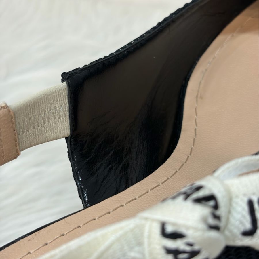 DIOR KDC200 J'Adior 露跟高跟鞋 黑色科技布料 晚宴鞋-21