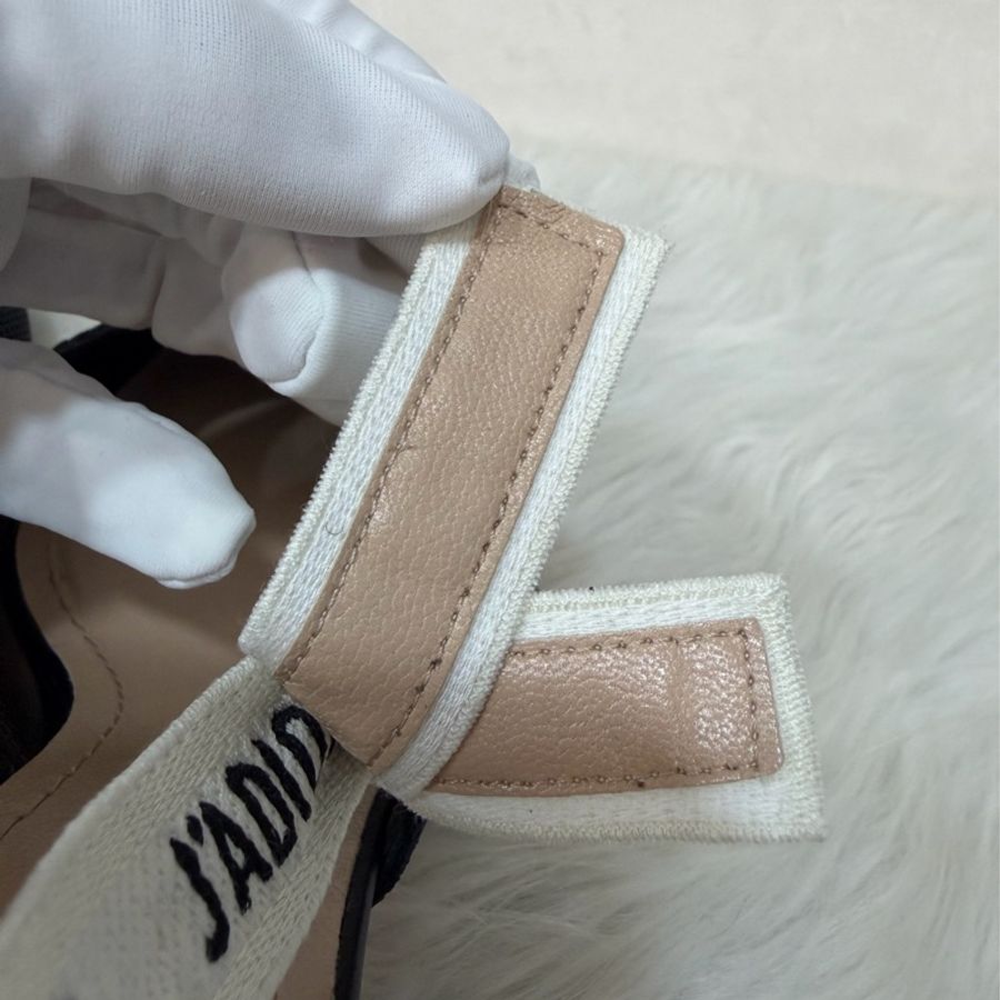DIOR KDC200 J'Adior 露跟高跟鞋 黑色科技布料 晚宴鞋-25