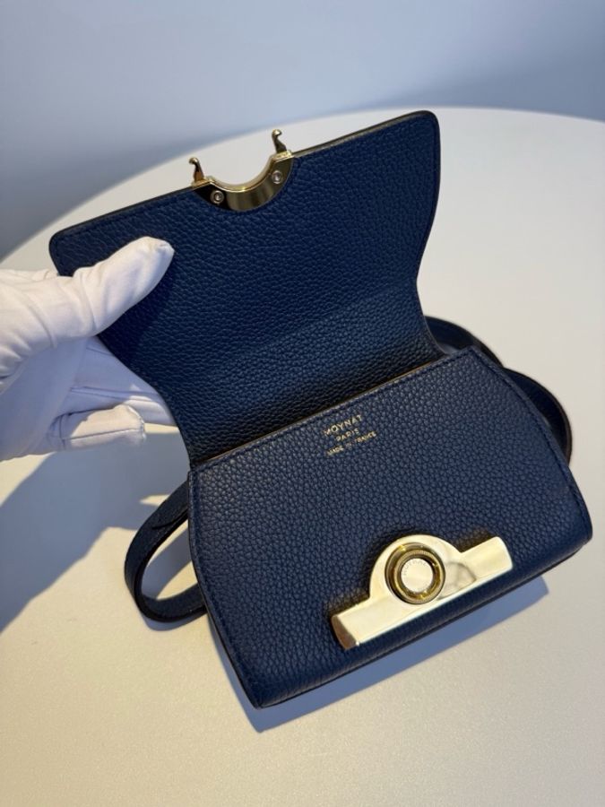 莫奈/Moynat 午夜藍 rejane mini nano尺寸14.5*6*16-6