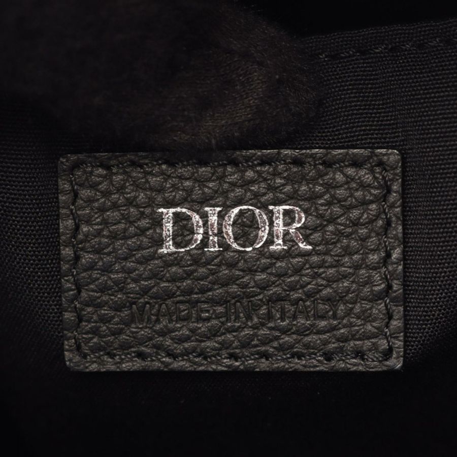 Dior Rider Oblique 兒童肩背包帆布皮革米色海軍藍二手男女通用-3