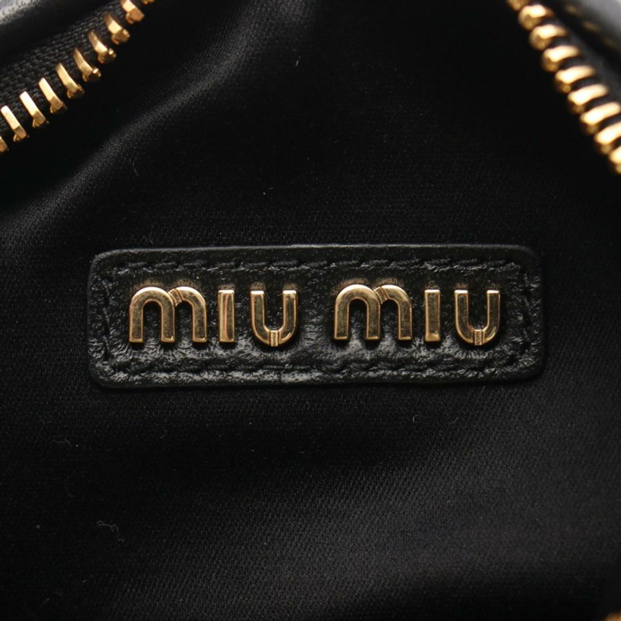 Miu Miu Wonder Matelass Hobo 單肩手提包,黑色真皮,全新女士款-3