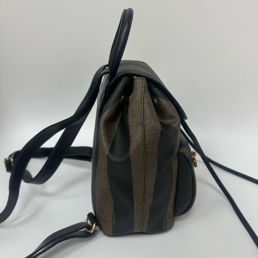【赫蒂國際精品】Fendi Pequin 條紋後背包 vintage 二手 中古-6