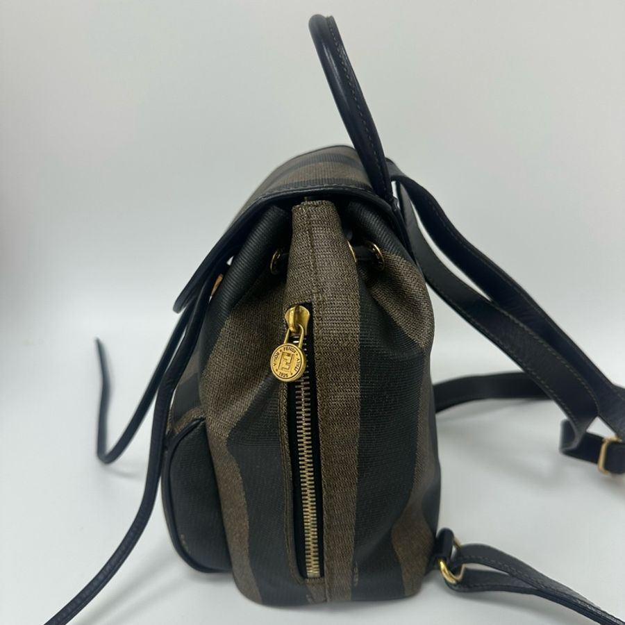 【赫蒂國際精品】Fendi Pequin 條紋後背包 vintage 二手 中古-7