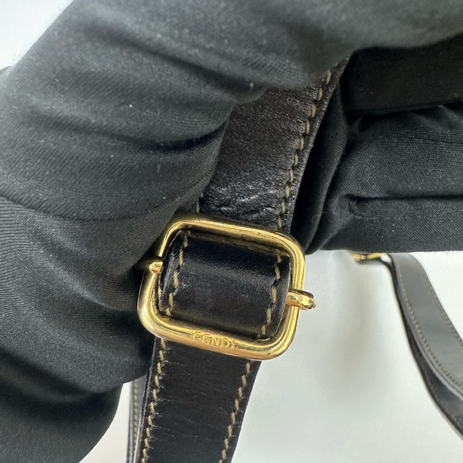 【赫蒂國際精品】Fendi Pequin 條紋後背包 vintage 二手 中古-14