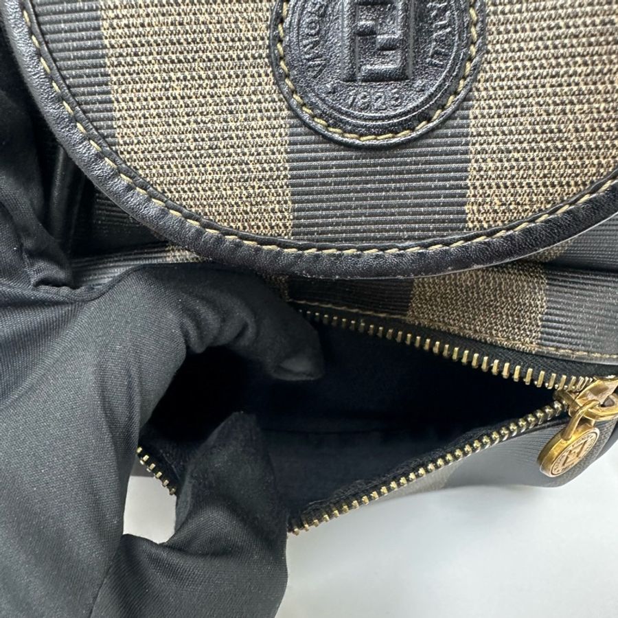 【赫蒂國際精品】Fendi Pequin 條紋後背包 vintage 二手 中古-17