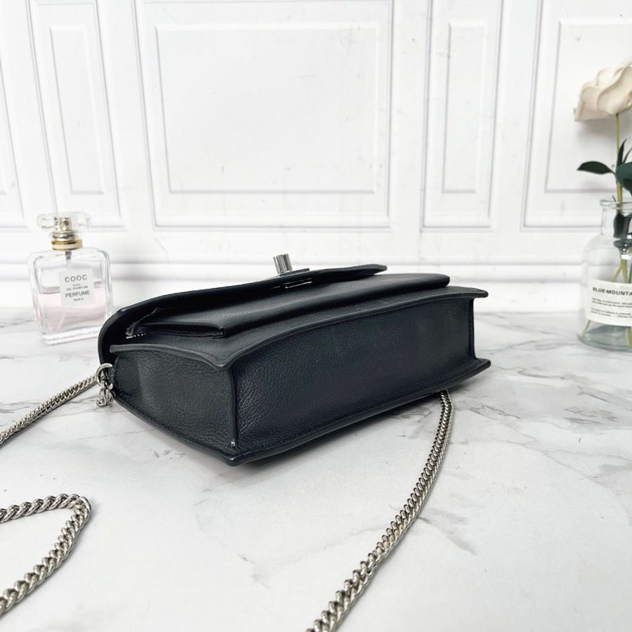 【威選精品】✨LV MyLockme 黑銀 WOC 鏈條包✨-5