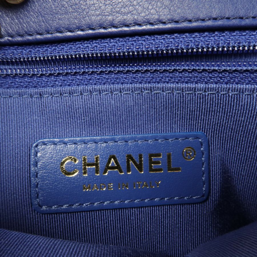 CHANEL 牛皮皮革Shoulder Bag鏈帶手挽肩背兩用袋-5