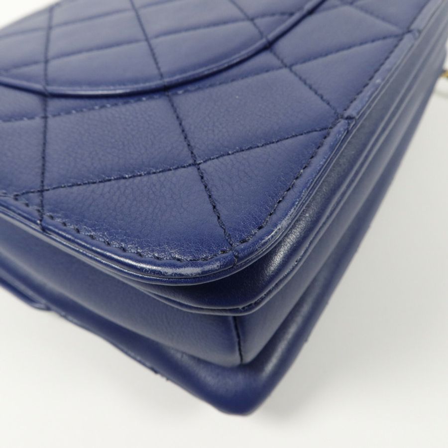 CHANEL 牛皮皮革Shoulder Bag鏈帶手挽肩背兩用袋-13