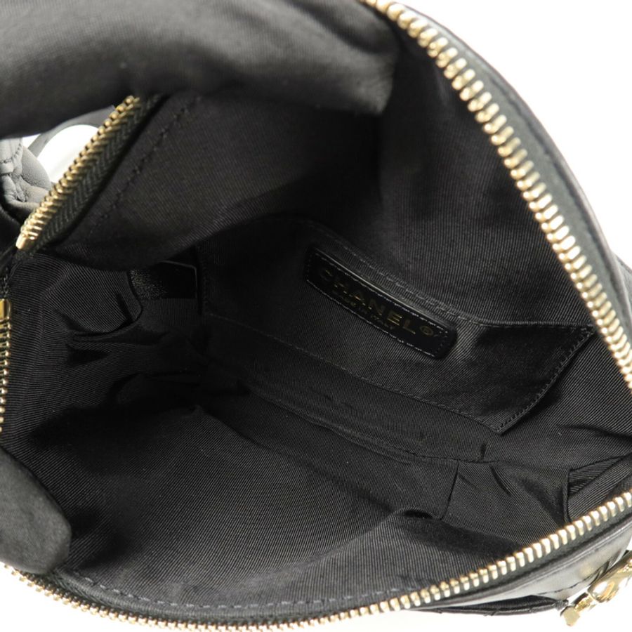 CHANEL 羊皮皮革Waist Bag鏈帶腰包-4