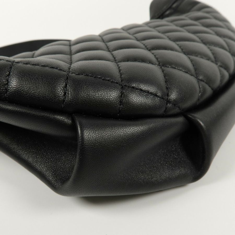 CHANEL 羊皮皮革Waist Bag鏈帶腰包-10