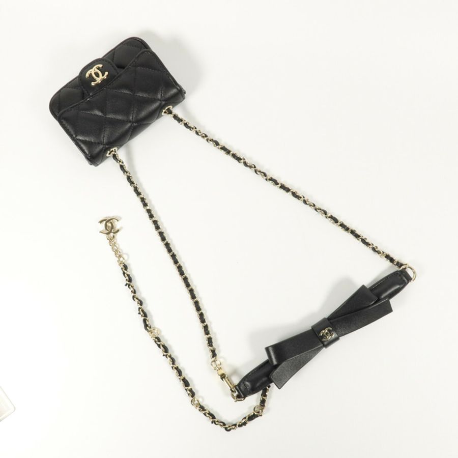 CHANEL 羊皮皮革Mini Waist Bag腰包-7