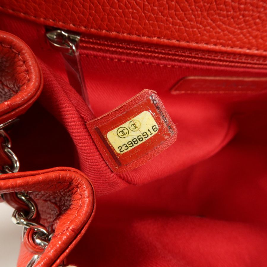 CHANEL 牛皮皮革Accordion Saddle Messenger鏈帶肩背袋-6