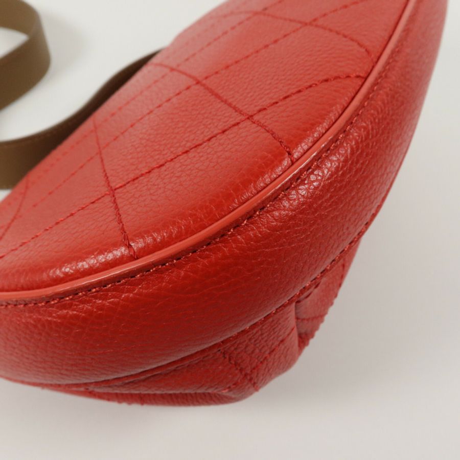 CHANEL 牛皮皮革Accordion Saddle Messenger鏈帶肩背袋-10