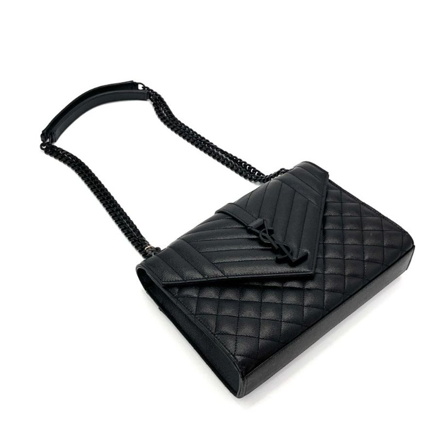 YSL ENVELOPE黑色中號 信封包 24*18*6 98新配件塵袋-5