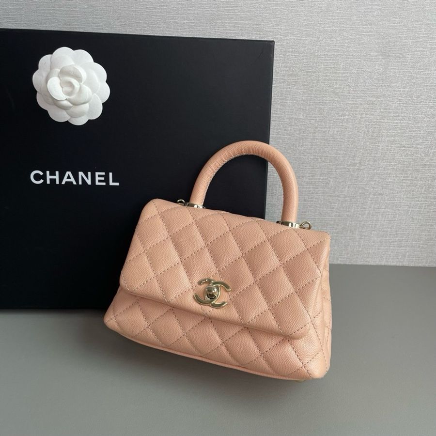 #98新31開有卡 🔥Chanel香奈兒cocohandle mini-4
