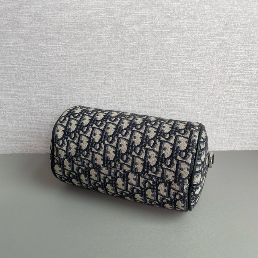 # 98新2020年 圓筒信使包🔥Dior迪奧藍色老花刺繡 Roller-6