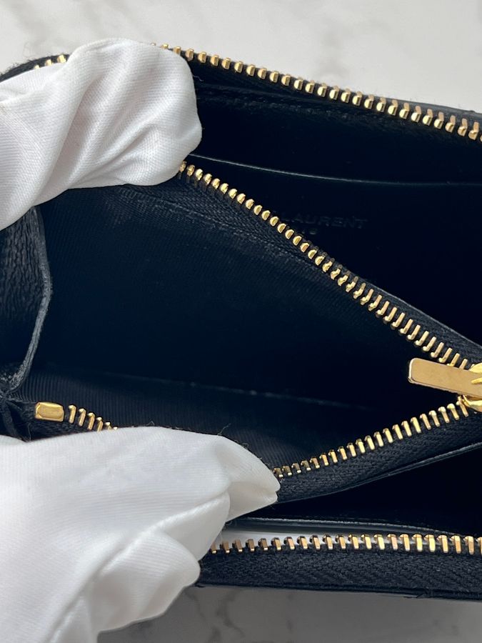 香緹國際精品 YSL 羊皮零錢包 1102-6