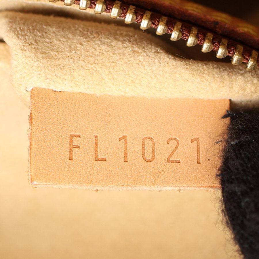 棕色 原花帆布 Looping MM 肩背包【LOUIS VUITTON LV 路易威登】 M51146-5