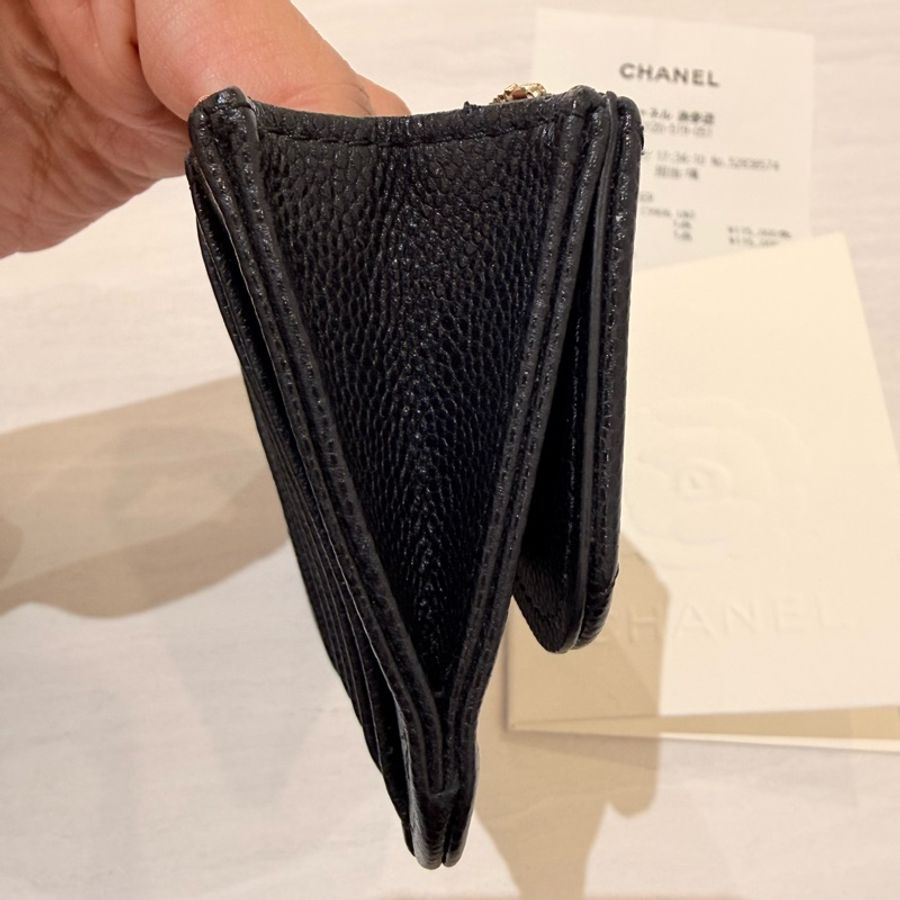🍙 CHANEL 零錢包卡夾 🍙 二手/約八成新/有塵袋有購證無盒-23