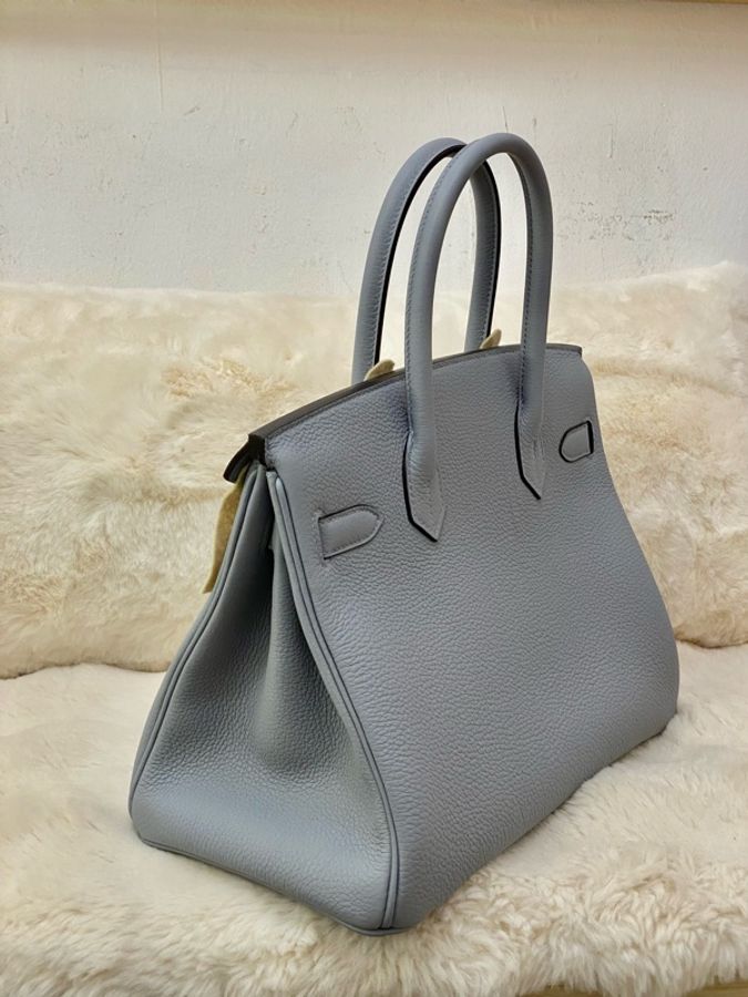 Birkin30 P0 Gris Pantin 木偶灰银扣togo皮K刻-2