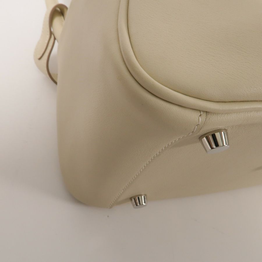 HERMES Swift皮革Lindy 26手挽肩背兩用袋Craie-9