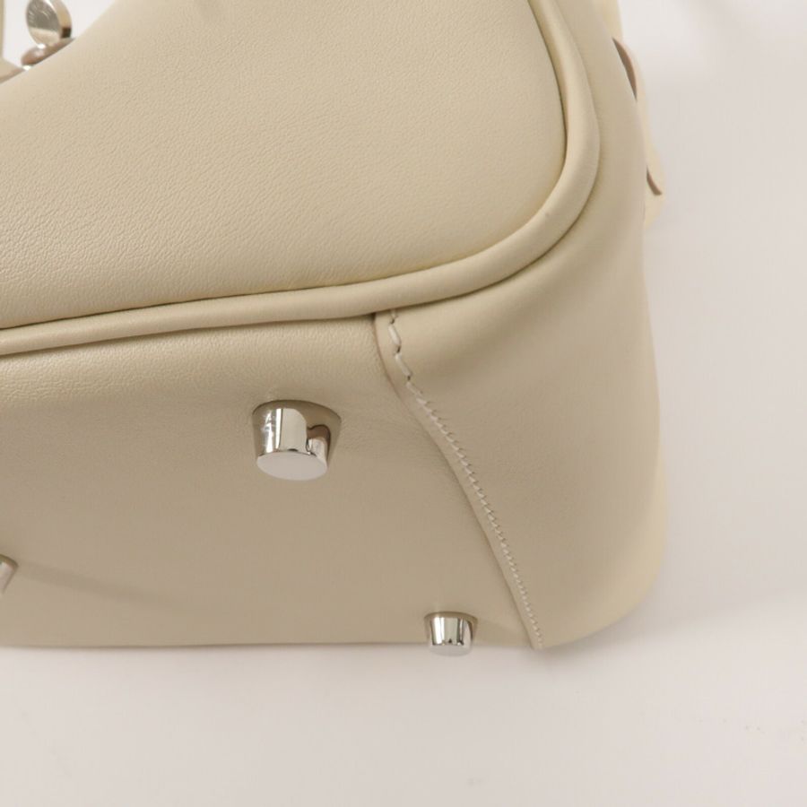 HERMES Swift皮革Lindy 26手挽肩背兩用袋Craie-10