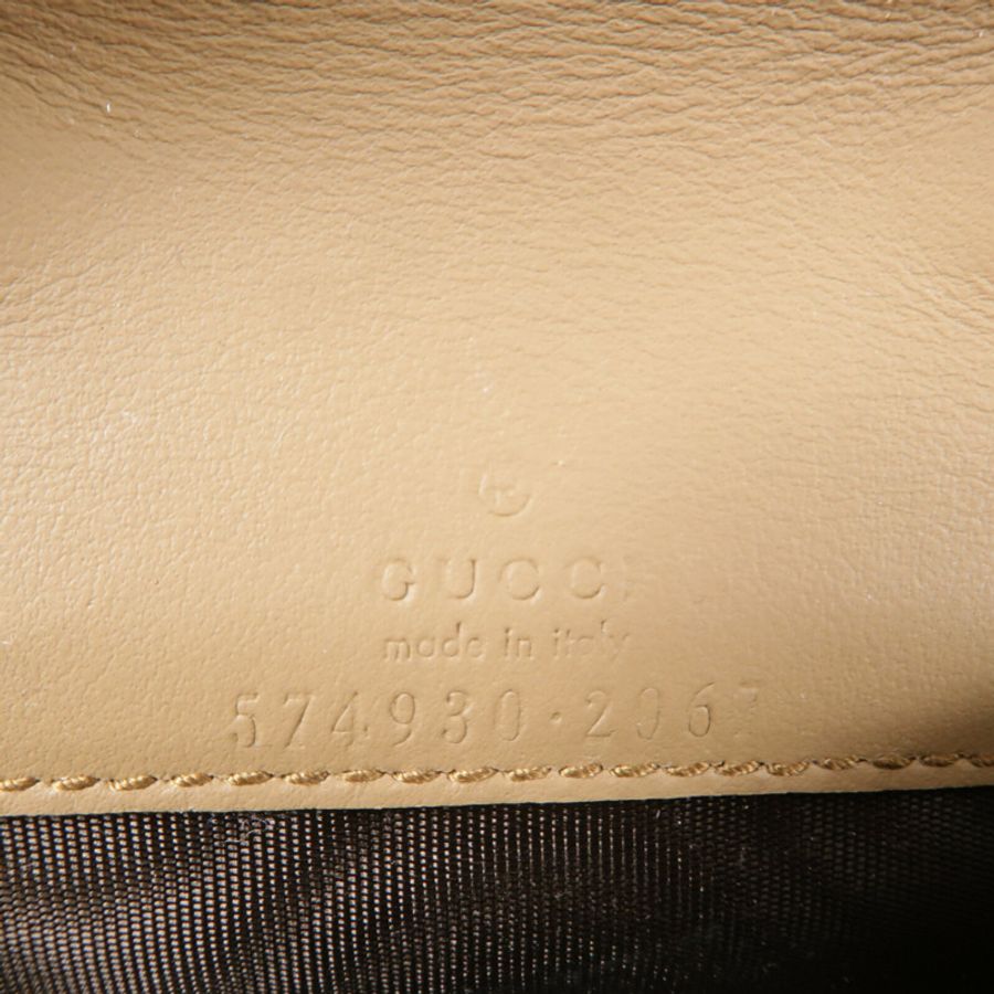 GUCCI 塗層帆布Dionysus Chain Wallet鏈帶手挽袋-5